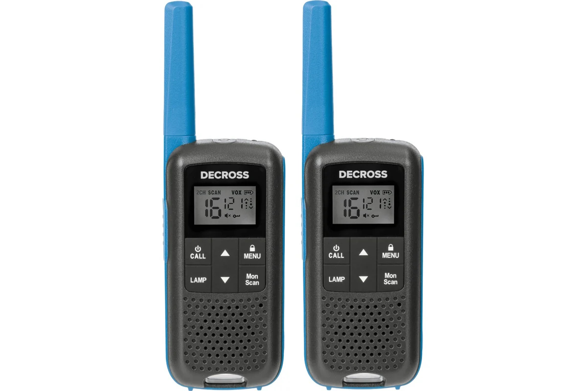 Комплект из двух радиостанций DECROSS DC63 Blue Twin EU
